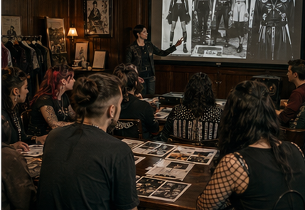 Introduction to Alternative Subcultures course scene at ThiccThighs Academy.