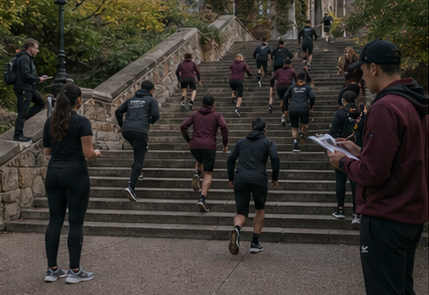 Locomotion & Power Output course scene at ThiccThighs Academy.