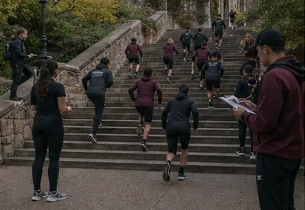 Locomotion & Power Output course scene at ThiccThighs Academy.