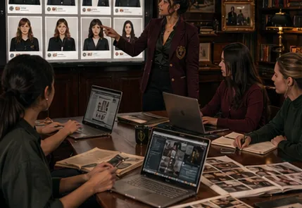 Introduction to Digital Self-Presentation course scene at ThiccThighs Academy.