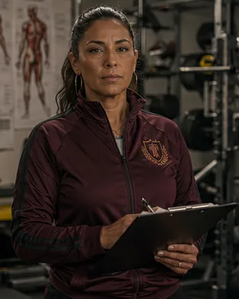 Coach Mina Alvarez, Backline Biomechanics faculty portrait.