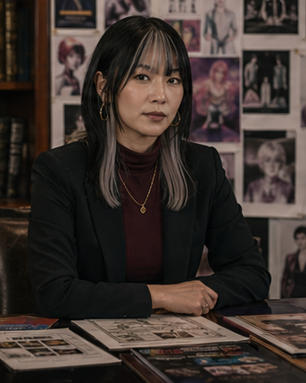 Professor Hana Mori, Intro to E-Girl Aesthetics instructor.